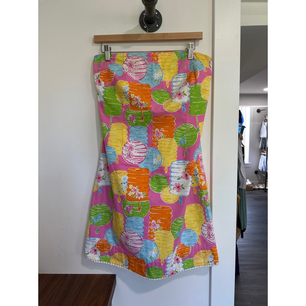 Vintage Lilly Pulitzer Strapless Dress Size 6